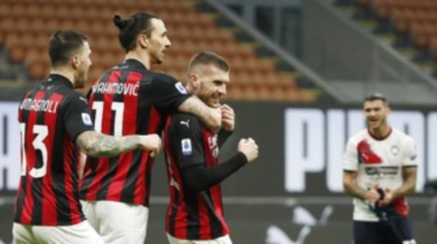 Kalahan Crotone, Milan ke Puncak Geser Inter