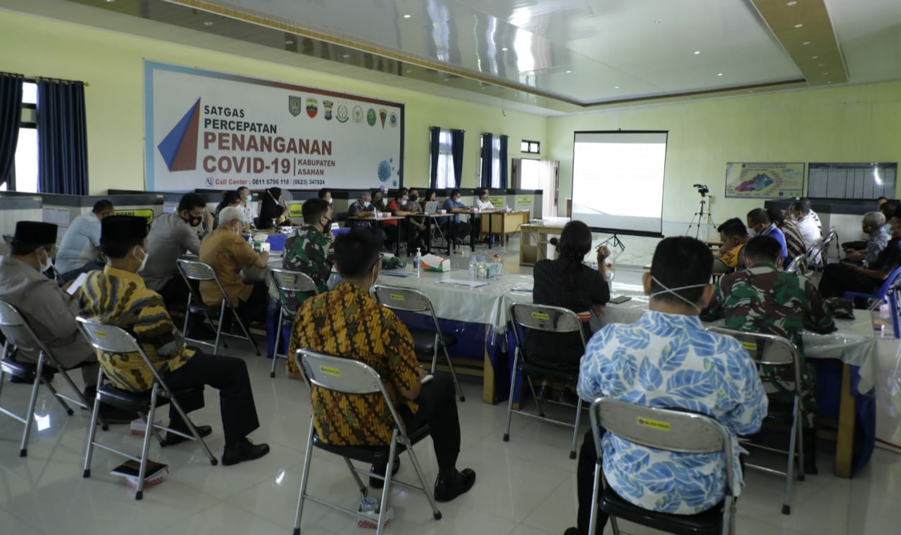 Bupati Asahan Pimpin Rakor Covid-19