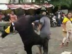 Viral..Oknum Security Tendang Penyandang Disabilitas di Pajak Simpang Limun
