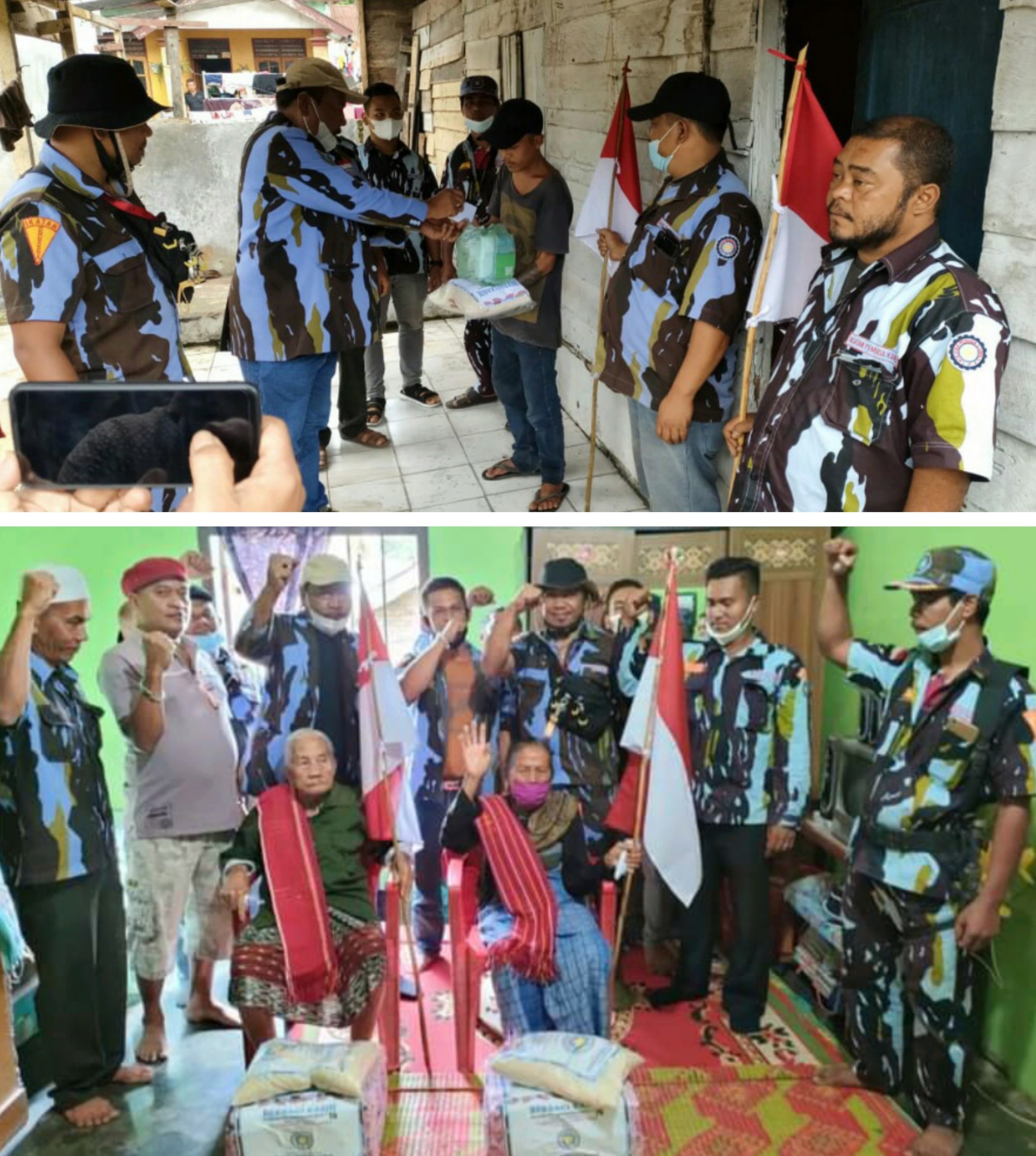 HUT RI Ke-76, PAC IPK Sibolangit Santuni Veteran dan Bagi Sembako ke Masyarakat