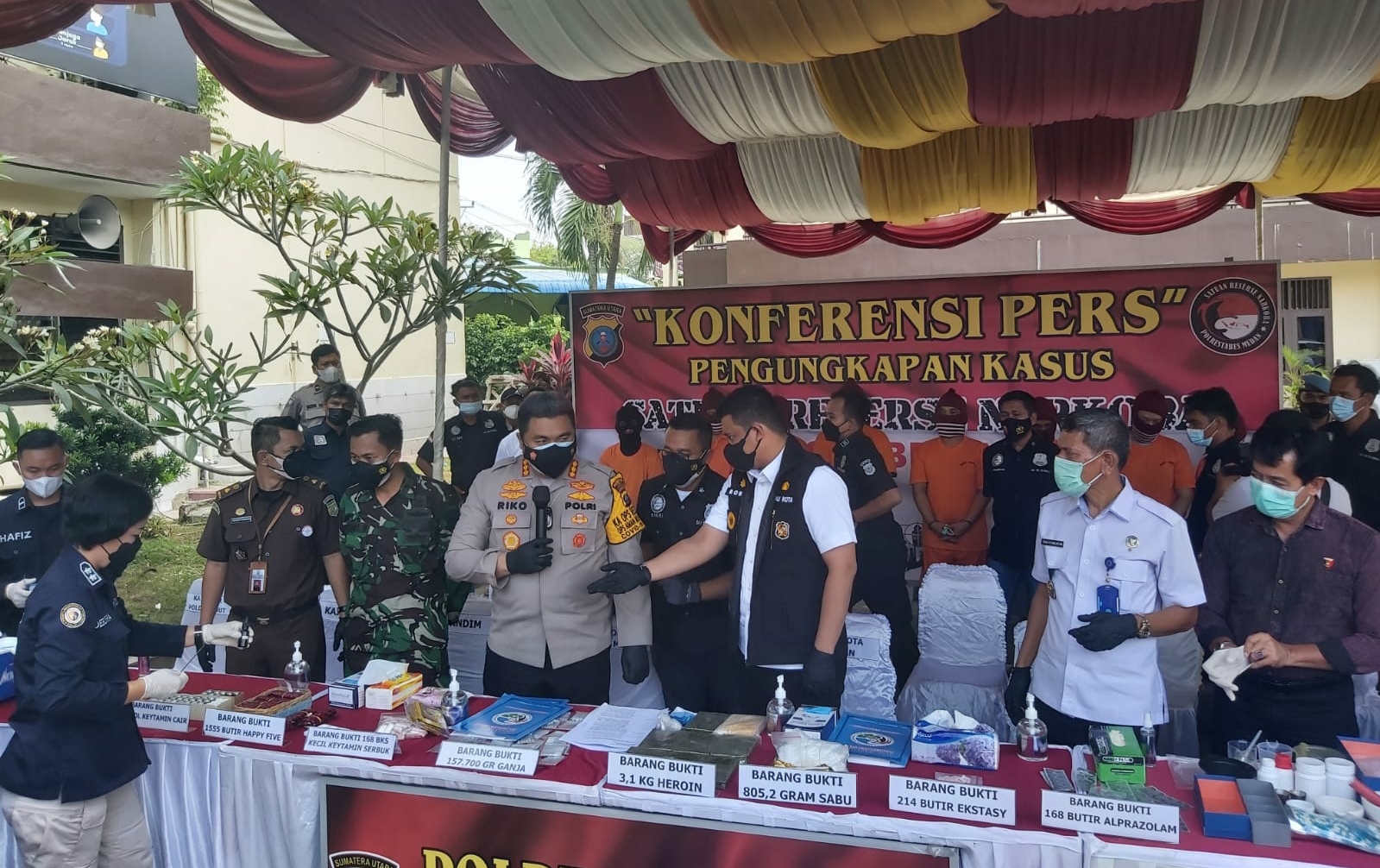 Bobby Nasution Apresiasi Kinerja Kapolrestabes Medan Ungkap Kasus Narkoba