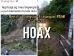 Kapolsek Pancur Batu : Hoak..Info Longsor di PDAM Tirtanadi Sibolangit