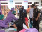 Kajati Sumut Tinjau dan Sapa 110 Warga Ikuti Vaksin di Kejari Humbahas