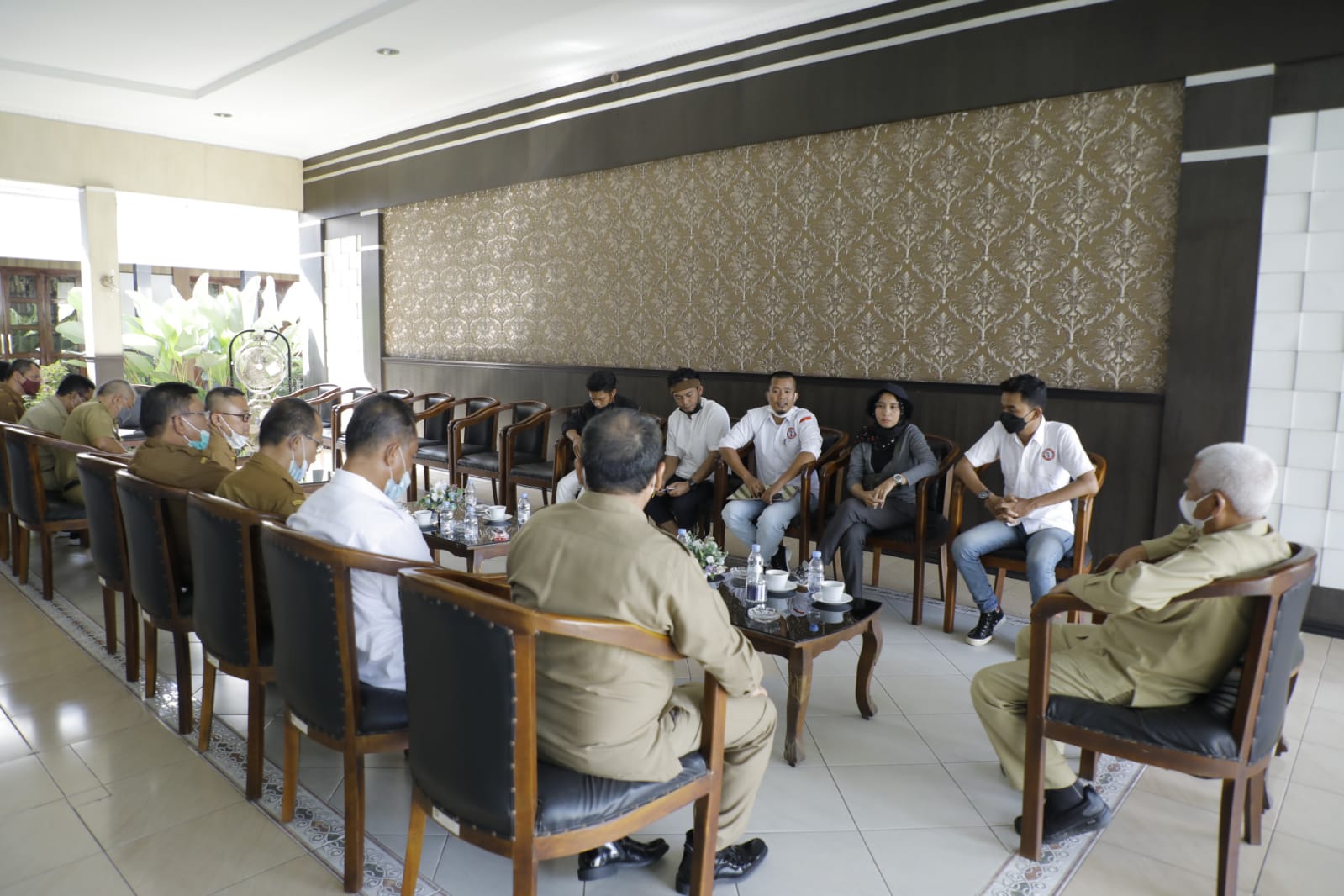 Temui Bupati Asahan, PAC Pospera Silo Laut dan Air Joman Sampaikan Kondisi Jalan Rusak