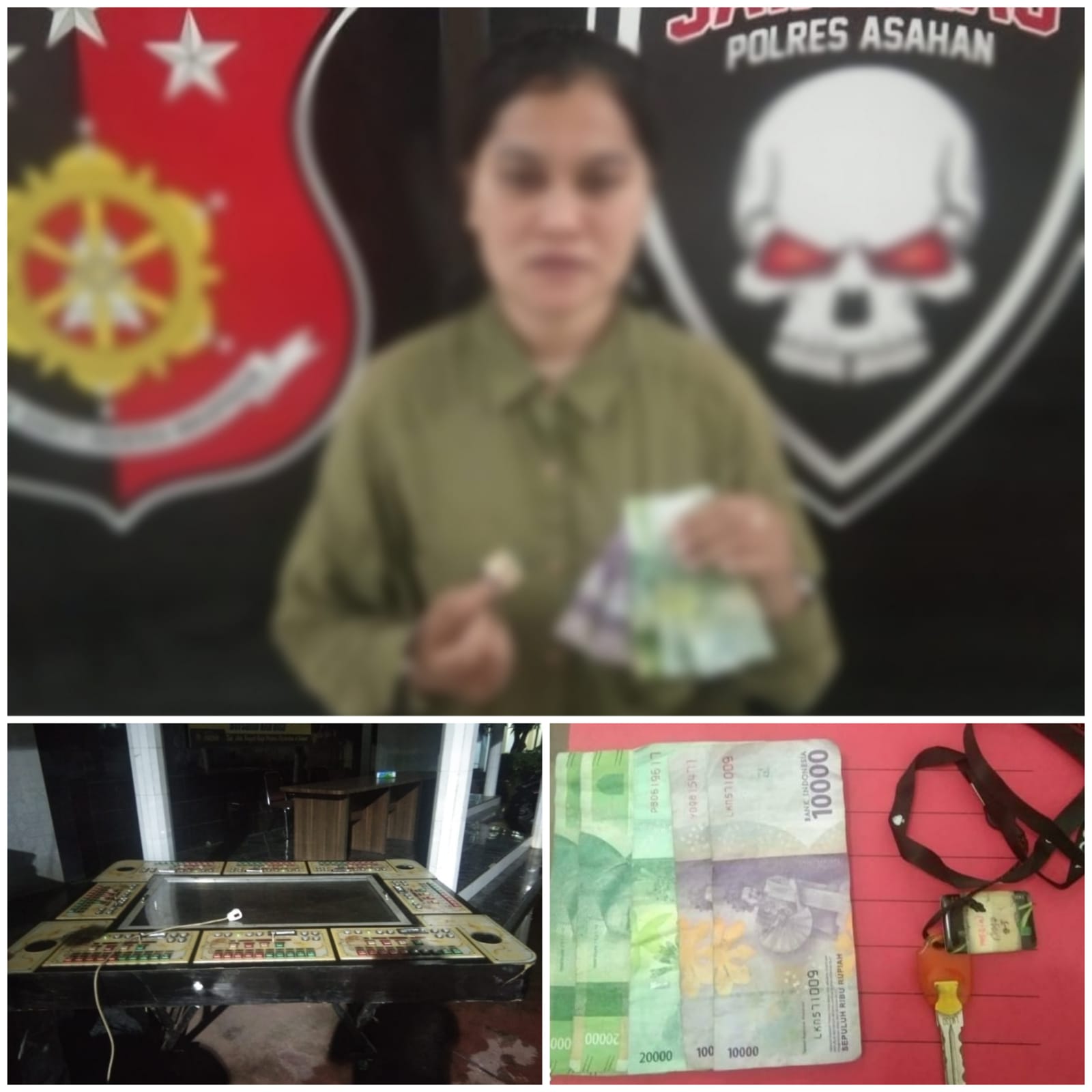 Penggerebekkan, Polres Asahan Amankan Wanita Sebagai Operator Judi Tembak Naga