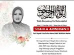Berita Duka..Shaula Arindianti Istri dari Wakil Wali Kota Medan Tutup Usia