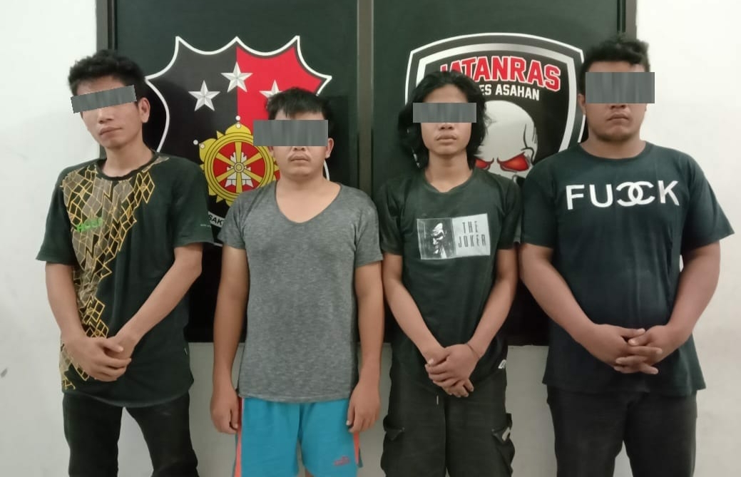 Empat Pelaku Curas Ditangkap Polres Asahan