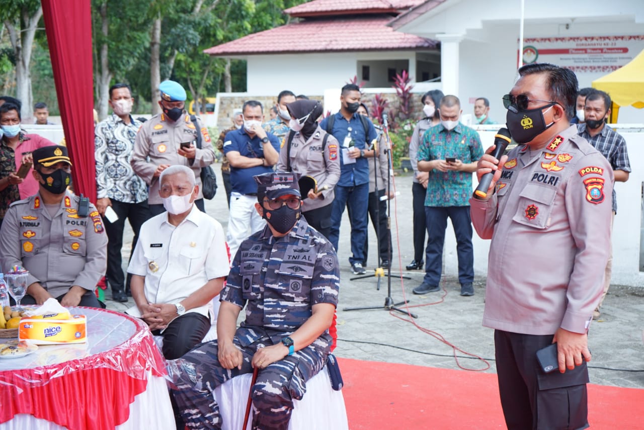 Kapolda Sumut Tinjau Vaksinasi Lansia di Kabupaten Asahan