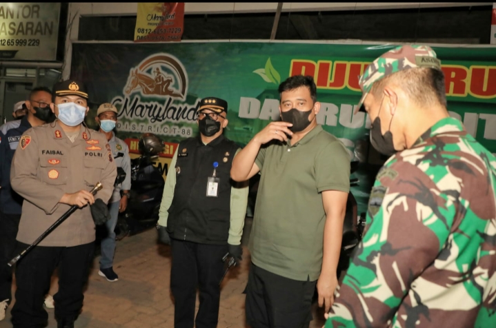 Pantau Langsung PPKM, Kehadiran Bobby Nasution Menambah Motivasi Warga Disiplin Prokes