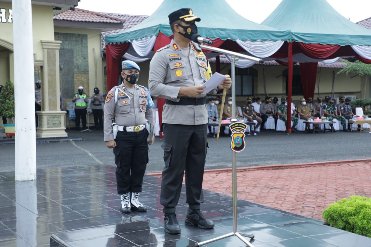 Kapolres Asahan Pimpin Apel Pasukan Ops Keselamatan Toba 2022