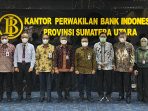 Jalin Silaturahim, Manajemen PT. Bank Sumut Audiensi ke Pimpinan BI Perwakilan Provsu