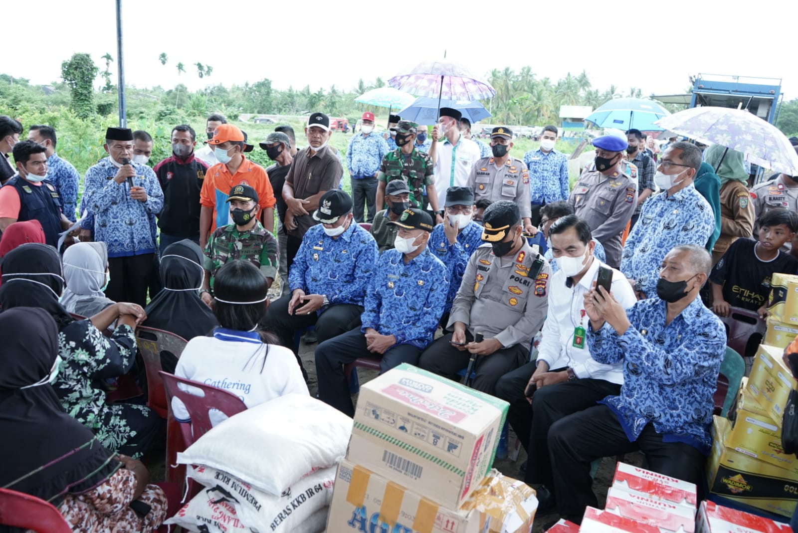 Bupati Asahan Kunjungi Korban Kebakaran di Desa Sei Apung Jaya