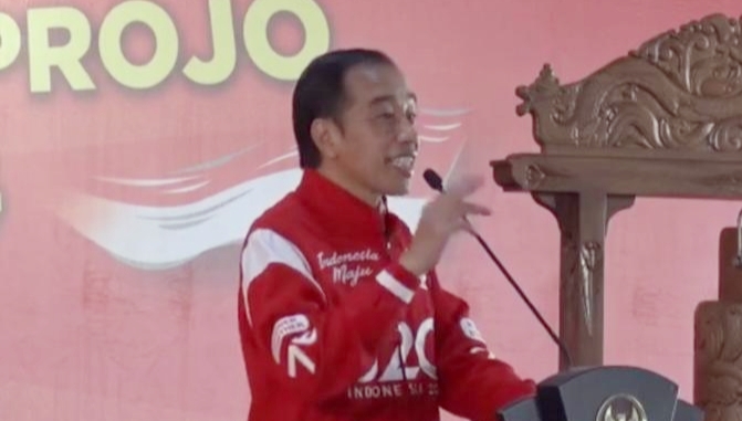 Acara Projo, Jokowi: Mungkin Yang Kita Dukung di Pilpres 2024 Ada di Sini