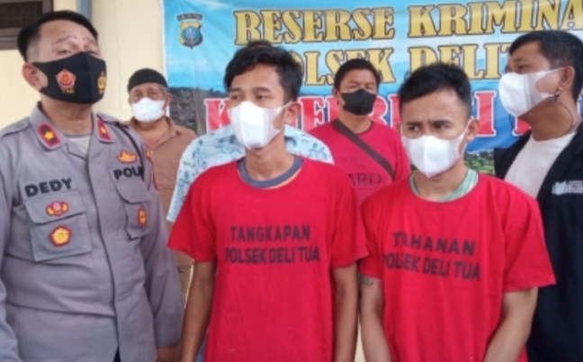 Ini Wajah Dua Pelaku Curanmor Kerap Beraksi di Delitua