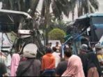 7 Orang Tewas, Bus PMS Vs PMH di Labusel
