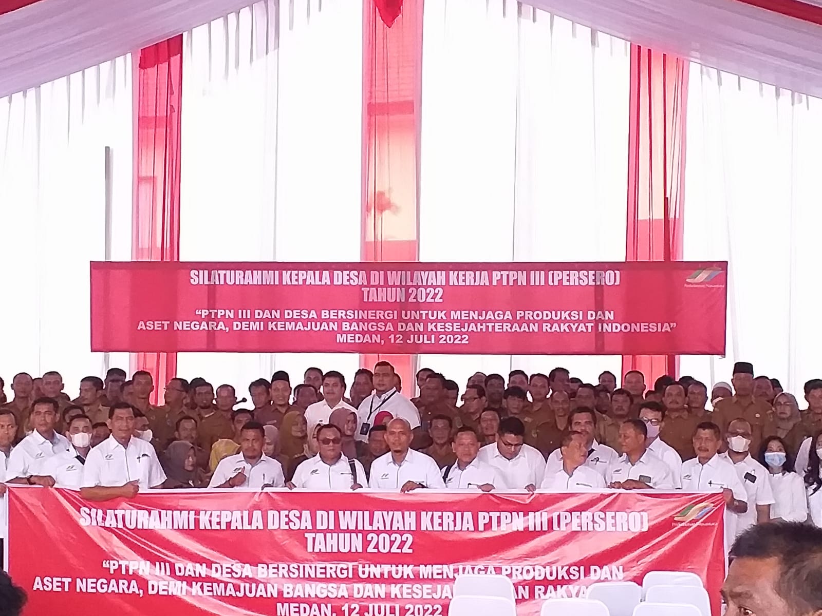 Ratusan Kepala Desa di Wilayah Sumut Siap Mendukung Investasi Negara di PTPN III