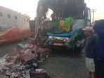 Truk Vs Bus PMH di Asahan, 1 Meninggal Dunia dan 7 Luka-luka