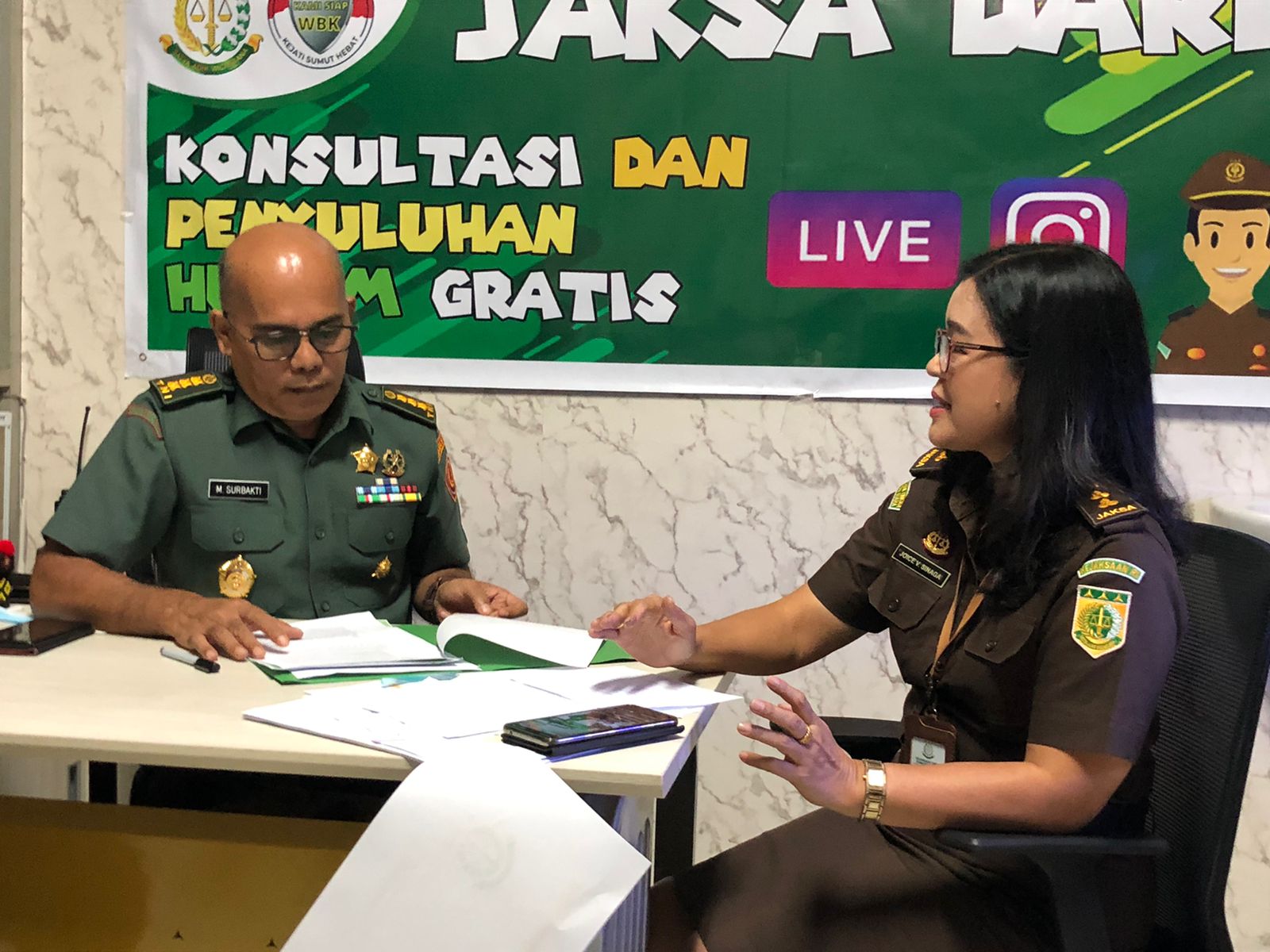 Jaksa Daring, Aspidmil Kejatisu, Kolonel Makmur Surbakti Sampaikan Tupoksi Pidmil di Kejaksaan