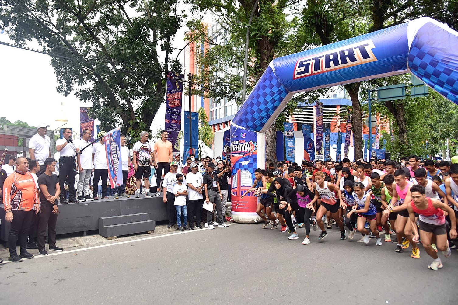 Ribuan Peserta Meriahkan HUTPHORIA PT. Bank Sumut Ke-61
