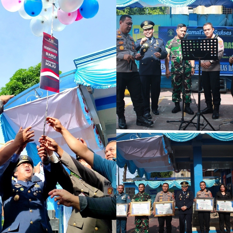 Keseruan HBI Ke-73, Kantor Imigrasi Sibolga Lakukan Pelepasan Balon ke Udara