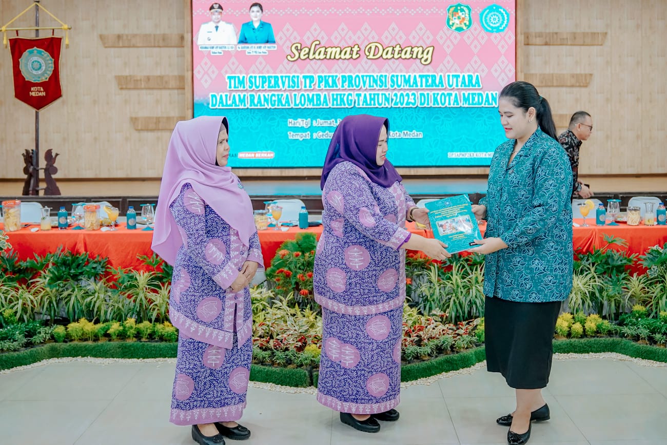 Terima Tim Supervisi TP PKK Sumut, Kahiyang Ayu: Penyemangat Untuk Berkreasi dan Sukseskan 10 Program Pokok