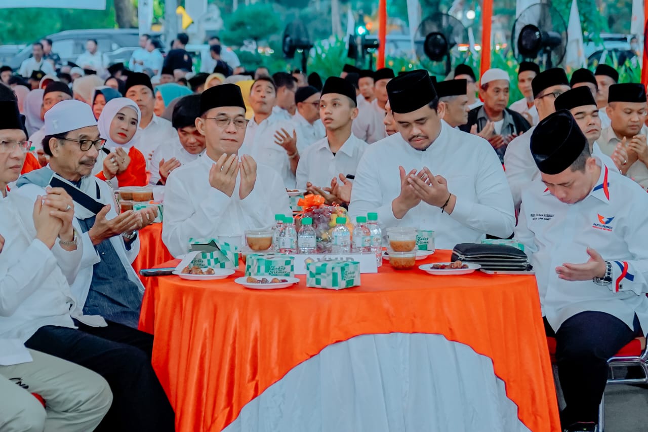 Berbuka Puasa di DPD Gerindra Sumut, Bobby Nasution: Terus Berkolaborasi Sukseskan Program Pemko Medan