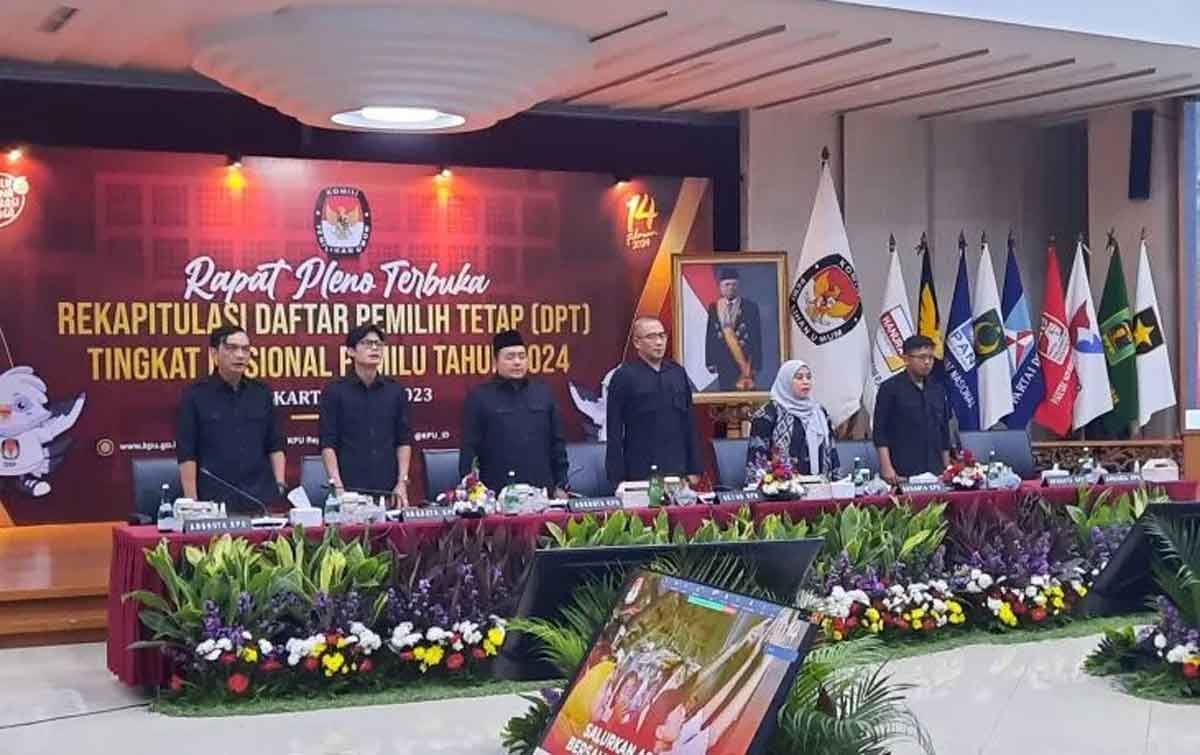 KPU RI Tetapkan 204.807.222 DPT Pada Pemilu 2024