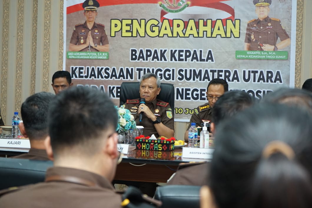 Ini Disampaikan Kajati Sumut Saat Kunker ke Kejari Samosir