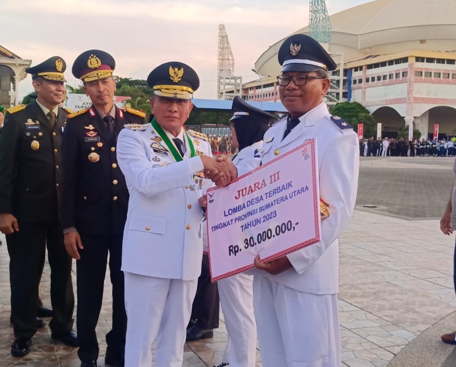 Rawang Lama Kab. Asahan Juara 3 Desa Terbaik Tingkat Sumut