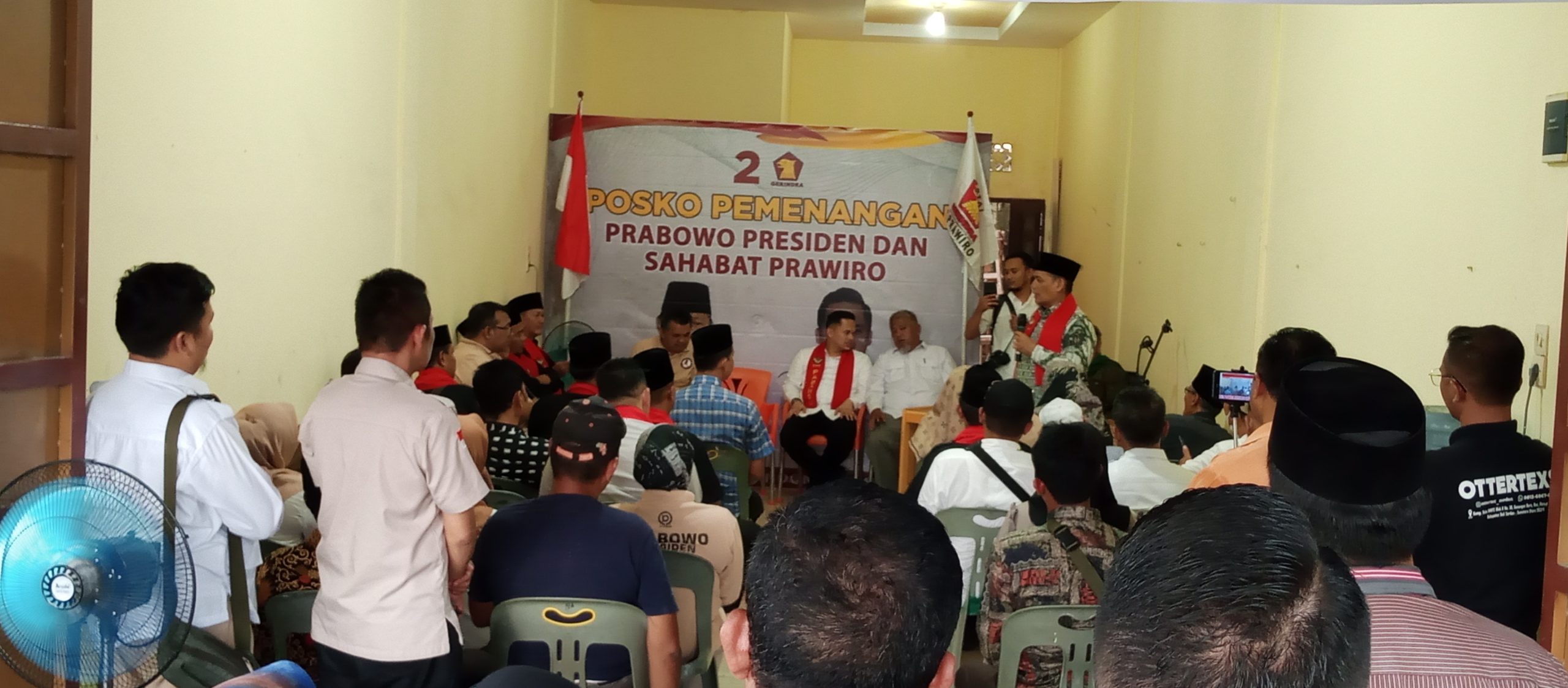 Peresmian Posko Pemenangan Prabowo Presiden dan Sahabat Prawiro Kab. Asahan