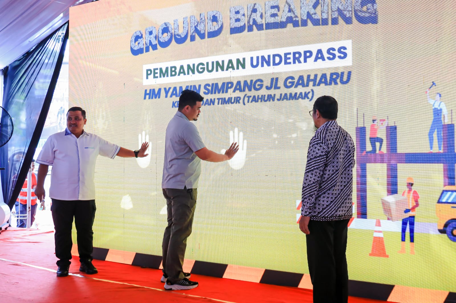 Bobby Nasution Groundbreaking Underpass Pertama di Medan, di Bangun Pakai APBD