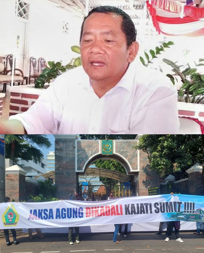 Pendemo Desak Kejagung Ambil Alih Kasus Rapidin Simbolon dari Kejati Sumut