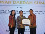 Kontribusi Pajak, PT. Bank Sumut Terima Penghargaan dari KPP Madya 2 Medan