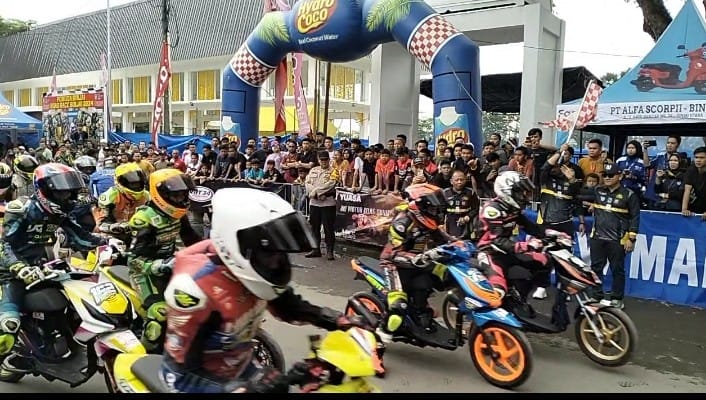 Kapolres Bersama Wakil Wali Kota Binjai Lepas Pemuda Road Race 2024