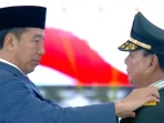 Prabowo Terima Kenaikan Pangkat dari Presiden Jokowi