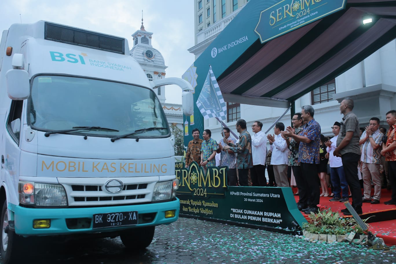 BI Sumut Gelar Kick Off Serambi 2024, Dimeriahkan Pelepasan Mobil Kas Keliling