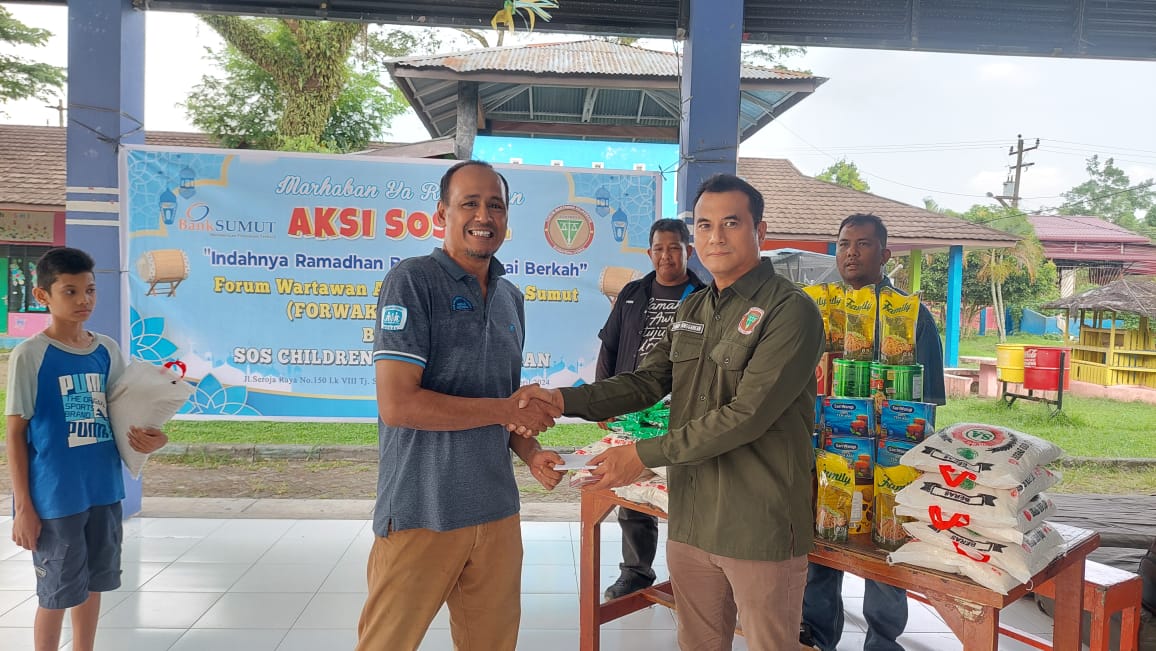 Aksi Sosial Ramadan, Forwaka Adhyaksa Sumut Berbagi di SOS Children's Village Medan