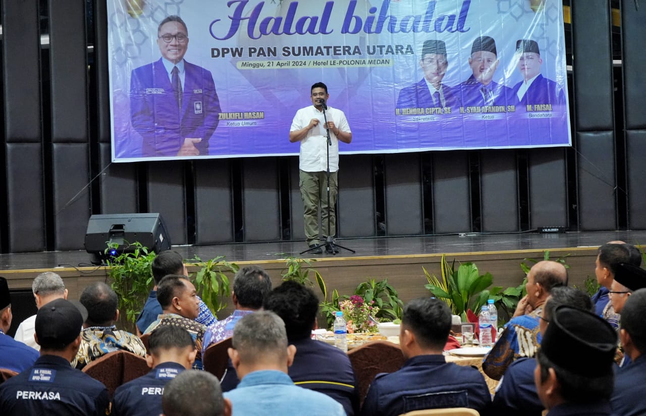 Hadiri Halal BI Halal DPW PAN Sumut, Ini Harapan Bobby Nasution