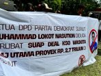 Aksi di KPK, Gemasuap: Tangkap Oknum Ketua Partai di Sumut Soal Kasus Jalur Kereta Api dan Proyek Rp2,7 T