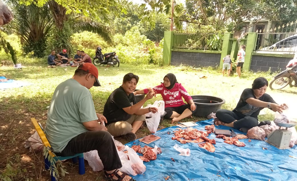Idul Adha 1445 H, PWPM dan Komunitas Kreatif Kota Medan Sembelih 2 Ekor Sapi