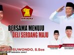 Kader Gerindra Sumut Lom Lom Suwondo Masuk Radar Bakal Calon Bupati/Wakil Bupati Deli Serdang
