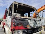 Ricuh Lahan Digusur, Warga Bakar Mobil Damkar di Desa Sampali