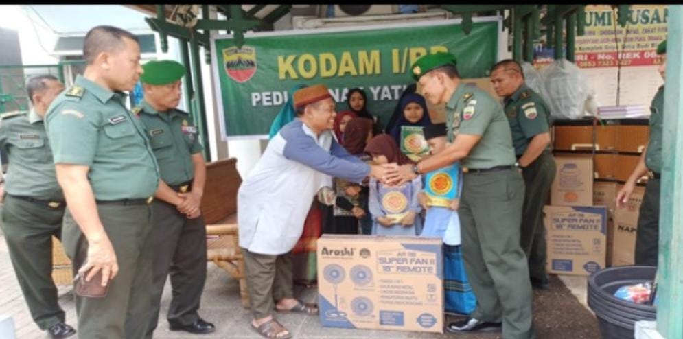 Bintaljarahdam Kodam I BB Baksos ke 6 Panti Asuhan