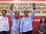 Asri Ludin Tambunan – Lom Lom Suwondo Resmi Mendaftar ke KPU Deli Serdang