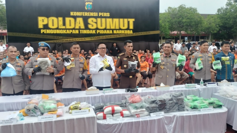 47 Hari Kepemimpinannya, Kapolda Sumut Tangkap 713 Tersangka dan Perintah Tembak Pelaku Narkoba
