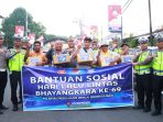 Sat Lantas Polres Binjai Beri Bantuan ke Masyarakat