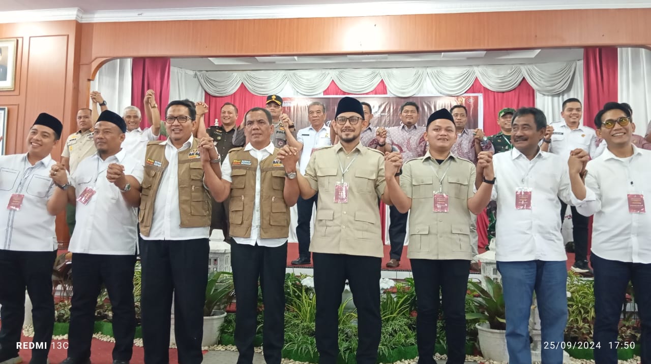 KPU Binjai Gelar Deklarasi Kampanye Damai, Pelepasan Balon dan Merpati