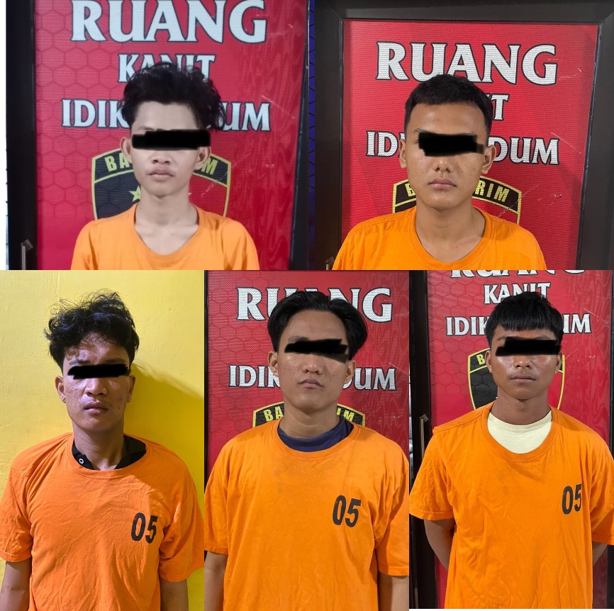 Polres Binjai Tangkap Komplotan Begal Sadis, Sudah 12 Kali Beraksi