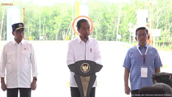 Jelang Purnatugas, Presiden Jokowi Resmikan Tol Trans Sumatera di Jambi dan Sumut
