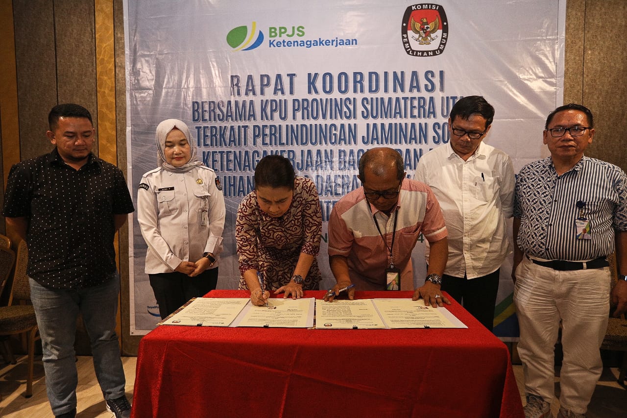 MANTAP..BPJS Ketenagakerjaan Lindungi 30.000 Petugas Ad Hoc KPU Medan di Pilkada 2024